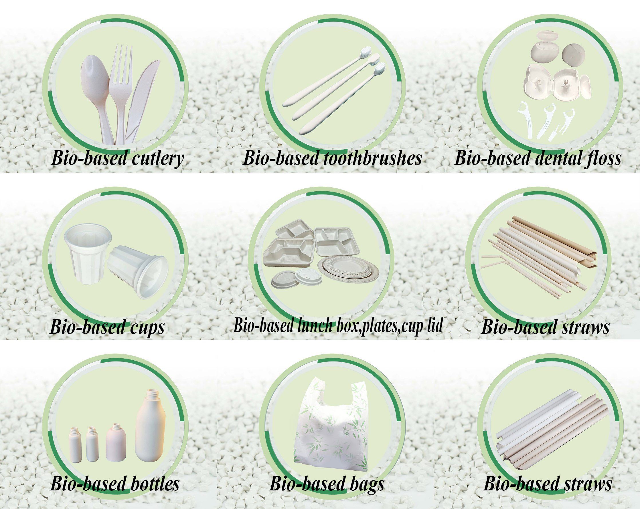 Venta al por mayor de productos biodegradables ecológicos.