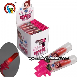 Flicker Lighting Lipstick gun shape lollipop Caramelo