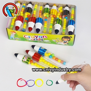 Crayon de colores juguete caramelo dentro