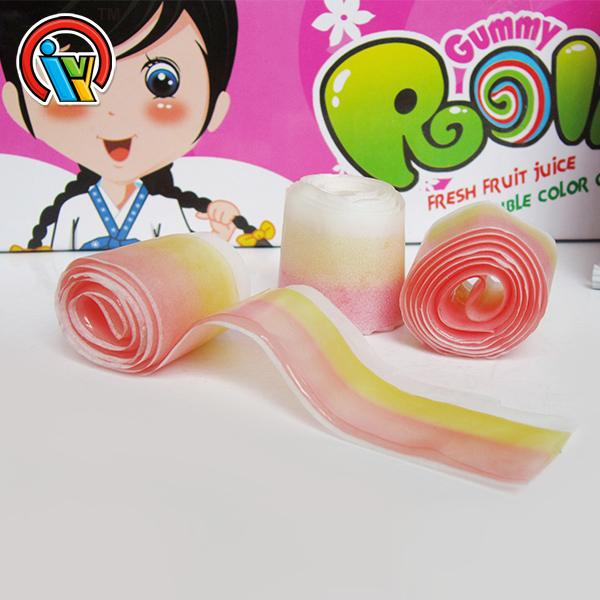 fruity gummy roll candy
