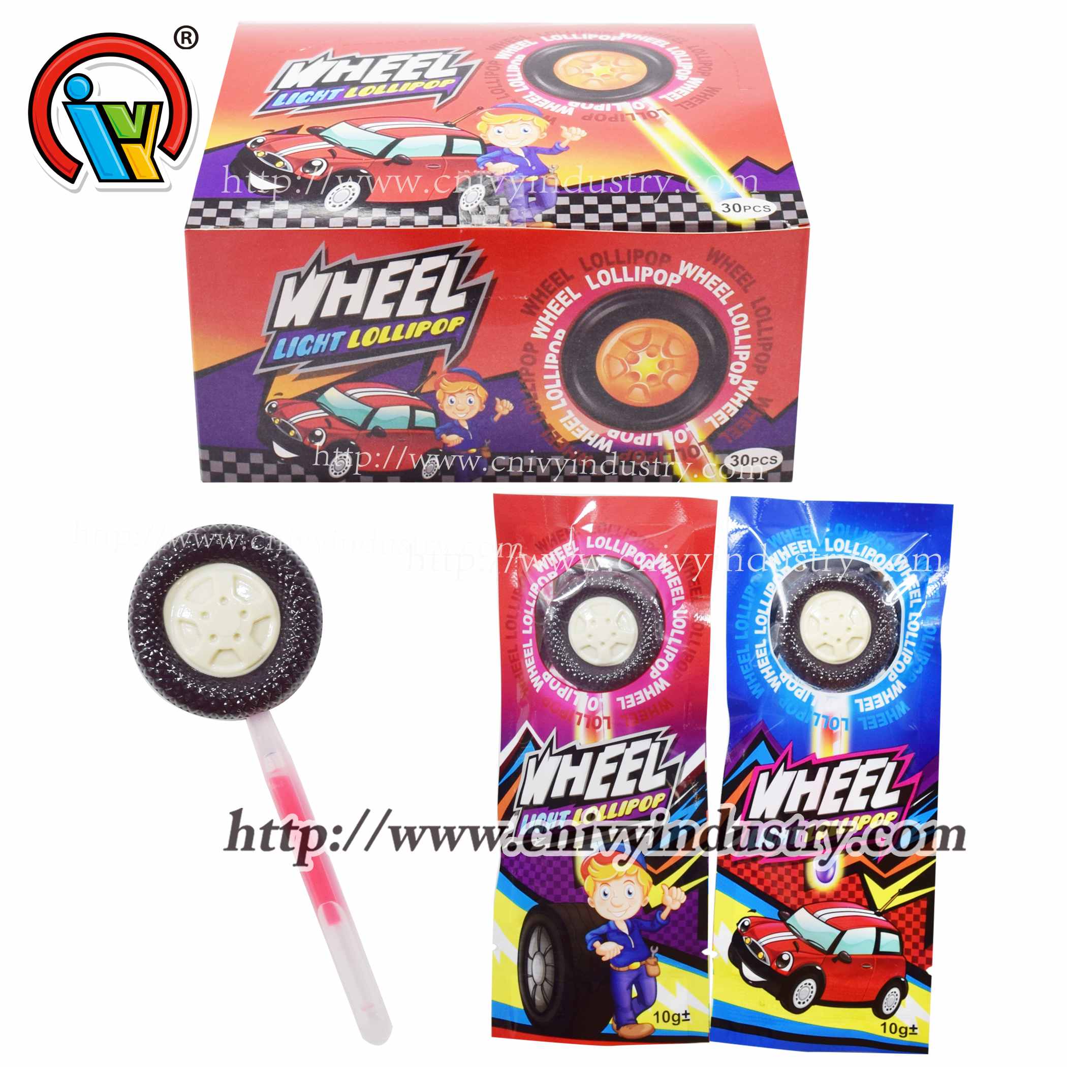 wheel shape lollipop candy supplier