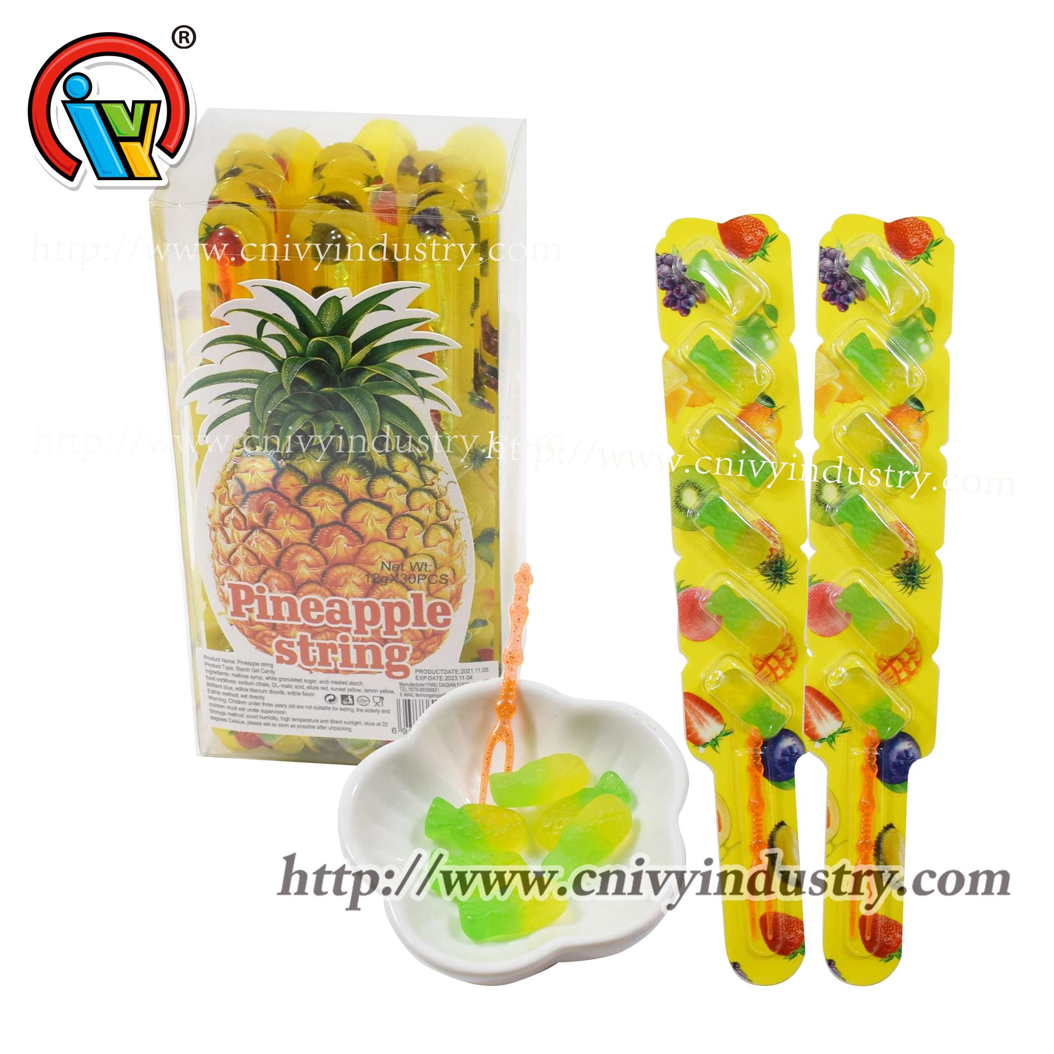 pineapple fruit gummy candy manufacturer