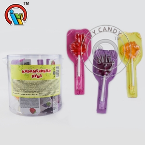 fiesta divertida rock-paper-tijeras lollipop hard candy