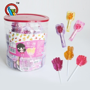 fiesta divertida rock-paper-tijeras lollipop hard candy