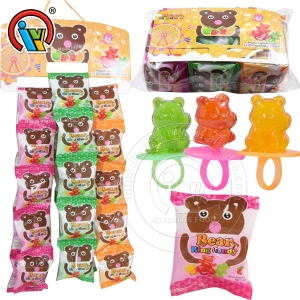 Anillo de la forma del oso Pop Lollipop Candy proveedor