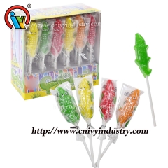 crocodile shape jelly gummy lollipop candy