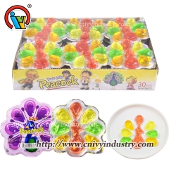  peacock shape jelly fruit cup candy wholesale