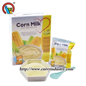 cereal infantil con leche papilla de maiz leche en polvo
