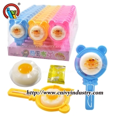 wholesale poached egg pudding jelly candy with popping candy